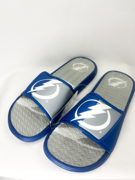 FOCO Pánské pantofle Tampa Bay Lightning Colorblock Slipper Velikost: EU