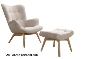 Křeslo Pik 2828 a podnožka Provedení: Pouze křeslo, Nožičky: Wenge, látka: AN 2828