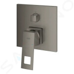 GROHE - Eurocube Baterie pod omítku pro 3 spotřebiče, kartáčovaný Hard Graphite 24094AL0