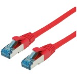 Value 21.99.1927 RJ45 síťové kabely, propojovací kabely CAT 6A S/FTP 10.00 m červená (jasná) dvoužilový stíněný, bez halogenů, samozhášecí 1 ks