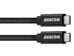 AVACOM Datový a nabíjecí kabel USB Type-C - USB Type-C černá / 100cm / 100W E-Mark / USB 3.2 Gen 2 (DCUS-TPCC-10K100W)