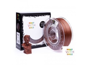 PLA filament Copper Brown 1,75 mm Print With Smile 500 g