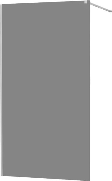 MEXEN - KIOTO Sprchová zástěna WALK-IN 100x200 cm 8 mm, chrom, kouřové sklo 800-100-101-01-40