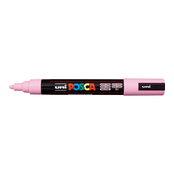 Posca popisovač PC-5M, 1,8 2,5 mm, světle růžová (51)