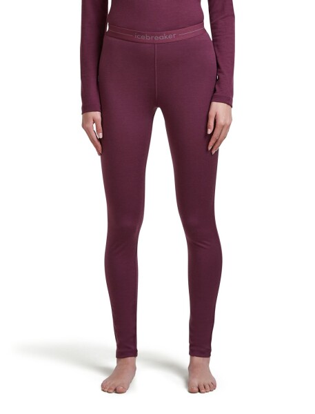 Dámské merino spodky ICEBREAKER Wmns 200 Oasis Leggings, Dark Berry velikost: S