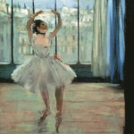 Nástěnný poznámkový kalendář 2026 NOTIQUE - Edgar Degas, 30 x 30 cm