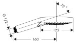 HANSGROHE - Raindance Select S Sprchová hlavice, 3 proudy, matná černá 26014670