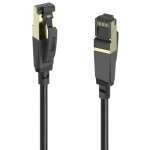 Hama 202000 síťový kabel RJ45 černá / Cat8 / S/FTP / 0.5 m / 40 Gb/s / stíněný (202000)
