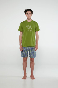Vamp - Pyžamo s krátkými rukávy 20692 - Vamp green grass M