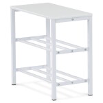 Botník, 2 police, bílý matný lak