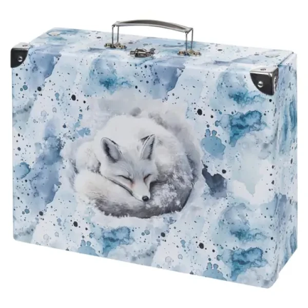 BAAGL Skládací školní kufřík Polar s kováním / 32.5 x 10.5 x 26 cm