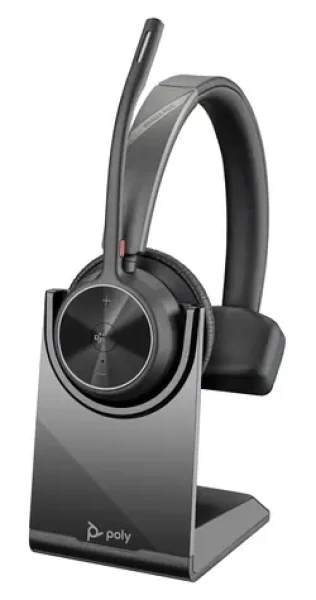 Poly Voyager 4310-M černá / Sluchátka / Bluetooth / USB-C dongle BT700 / Nabíjecí stojánek / Microsoft Teams (77Y97AA)