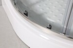 OLSEN SPA - Sprchový asymetrický kout s vaničkou IBIZA II - Barva rámu - Chrom/Leštěný hliník (ALU), Rozměr A - 120, Rozměr B - 80, Směr zavírání - Levé (SX), Výplň - Čiré bezpečnostní sklo - 5 mm OLBIBI212L