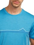 ICEBREAKER Mens Mer 150 Tech Lite SS Tee Range Stripes, Arctic velikost: XXL
