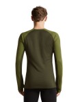 ICEBREAKER Mens Merino 200 ZoneKnit LS Crewe, Dark Loden/Sphagnum/Cb velikost: M