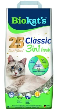BIOKAT'S Podestýlka Classic Fresh 18 l / Hrudkující / Přírodní jíl (346839)