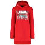 Geographical Norway Fabienne W WW4561F/GNO-RED Mikina s kapucí XL
