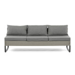 Zahradní sestava, polyratan, šedá, AZS-A1915 GREY