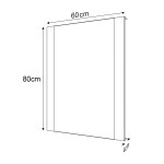 SAPHO - DURANGO zrcadlo s LED osvětlením 60x80cm, senzor DG060