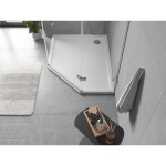 MEXEN - Flow pětiboká sprchová vanička slim levá 90 x 80, bílá lesk 46P108090L