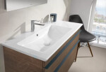 VILLEROY & BOCH - Venticello Umyvadlo nábytkové 1000x500 mm, s přepadem, otvor pro baterii, CeramicPlus, alpská bílá 4134L1R1