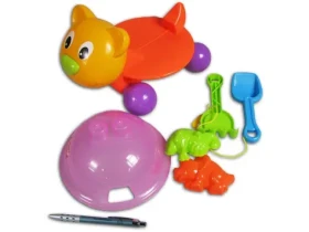 MaDe 65145 - Tahadlo kočička s příslušenstvím na písek, barevné