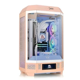Thermaltake The Tower 300 Peach Fuzz / PC skříň / µATX / Mini-ITX / tvrzené sklo / chlazení až 420 mm / USB-C (CA-1Y4-00SKWN-00)