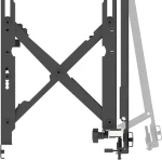 Vision Montážní sada na zeď černá / Držák displeje na stěnu / 45-86" / uzamykatelný / ocel (VFM-VW6X4/2)