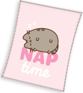 Dětská deka Kočička Pusheen Čas jít spát 130x160 cm