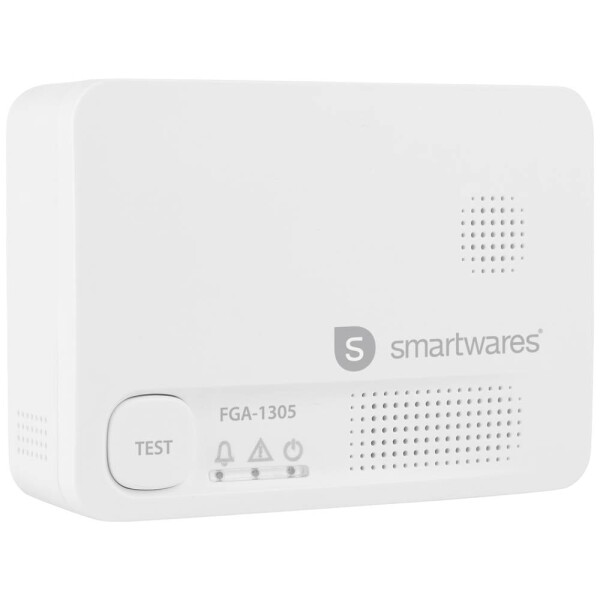 Smartwares FGA-13051 detektor oxidu uhelnatého vč. baterie s životností 5 let na baterii Detekováno oxidu uhelnatého (CO)