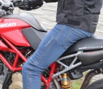 Pánské džíny na moto Trilobite Uptown skinny fit monolayer Aaa blue - 32 / modrá