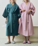 HAY Župan Waffle Cool Pink, růžová barva, textil