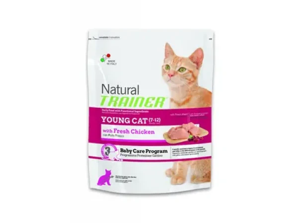 Natural Trainer Cat Young kuřecí 1.5kg / Granule pro kočky / pro mladé kočky (7-12 měsíců) (8059149029603)