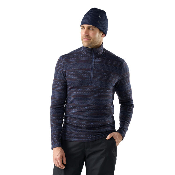 Pánské merino triko dlouhý rukáv SMARTWOOL Men's Classic Thermal Merino Base Layer, Nightfall Summit Soul velikost: L