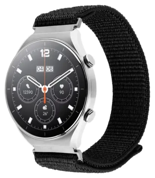 FIXED Nylon Sporty Strap 18mm černý / Nylonový řemínek / Quick Release / pro smartwatch / 16-21 cm (FIXNST2-18MM-BK)