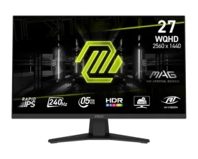 27" MSI MAG 274QFDE X24 černá / WQHD / IPS / 16:9 / 0.5ms / 1000:1 / 250cd-m2 / HDMI+DP / VESA (9S6-3CE41H-018)