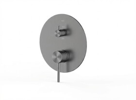 Sprchová a vanová baterie SAT Aurum bez podomítkového tělesa broušený gun metal SATBAUR215VBGM SATBAUR215VBGM