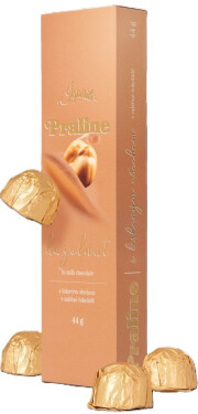 ISPIRITI PRALINE s lískovým ořechem v mléčné čokoládě 44g
