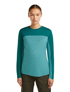 Dámské merino triko s dlouhým rukávem ICEBREAKER Wmns 125 Cool-Lite Sphere LS Tee CB, Tidaltalhthr/Tidalteal/Cb velikost: M