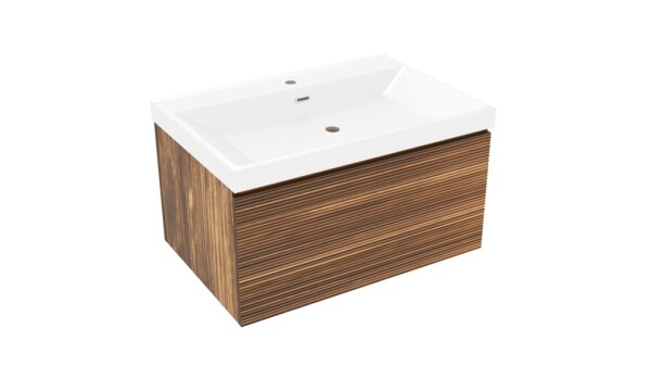 Koupelnová skříňka s umyvadlem Naturel Elsa 79x35x45,5 cm eben mat ELSA80EBU4 ELSA80EBU4