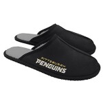 FOCO Pánské Pantofle Pittsburgh Penguins NHL Open Back Moccasin Velikost: S = 39–41 EU