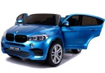 Mamido Elektrické autíčko BMW X6 M dvoumístné XXL lakované modré