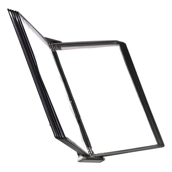 Djois doplňkový držák s kapsami pro podlahový stojan, A4, PVC, černé, 10 ks