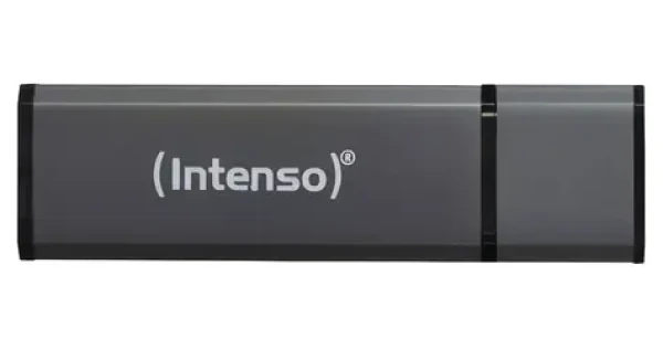 Intenso Alu Line 64GB antracitová / Flash disk / USB 2.0 / čtení 28 MB/s / zápis 6,5 MB/s (3521491)
