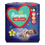 Pampers Night Pants 12-17 kg (22ks) / Plenkové kalhotky / Velikost 5 (12-17 kg) (8006540234730)