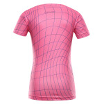 Dětské rychleschnoucí triko ALPINE PRO BASIKO neon knockout pink varianta pa 152-158