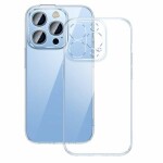 Pouzdro Baseus Crystal Transparent Case and Tempered Glass set for iPhone 14 Pro