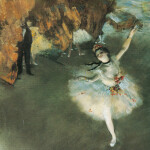 Nástěnný poznámkový kalendář 2026 NOTIQUE - Edgar Degas, 30 x 30 cm