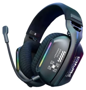 Onikuma GT808 černá / Herní sluchátka / Bluetooth 5.3 / 2,4 GHz / RGB / mikrofon (GT808 Black)