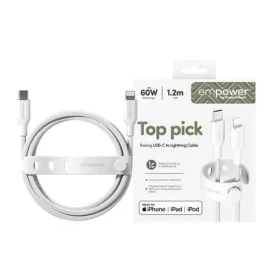 PanzerGlass empower 60W USB-C to Lightning USB 2.0 1.2m bílá (198230)
